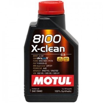 Motul X-Clean 8100 5W-40 Fully Synthetic Engine Oil - 1L